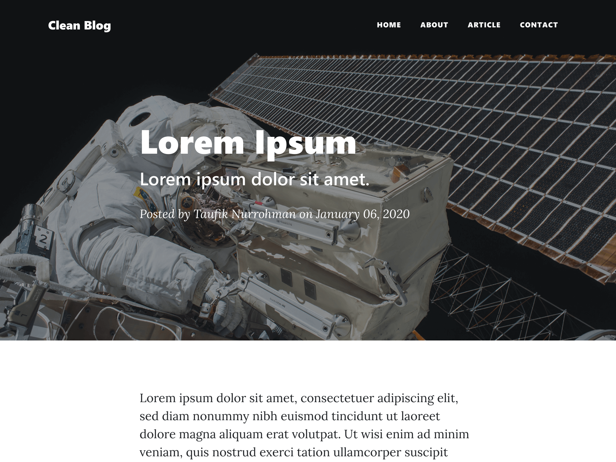 Clean Blog