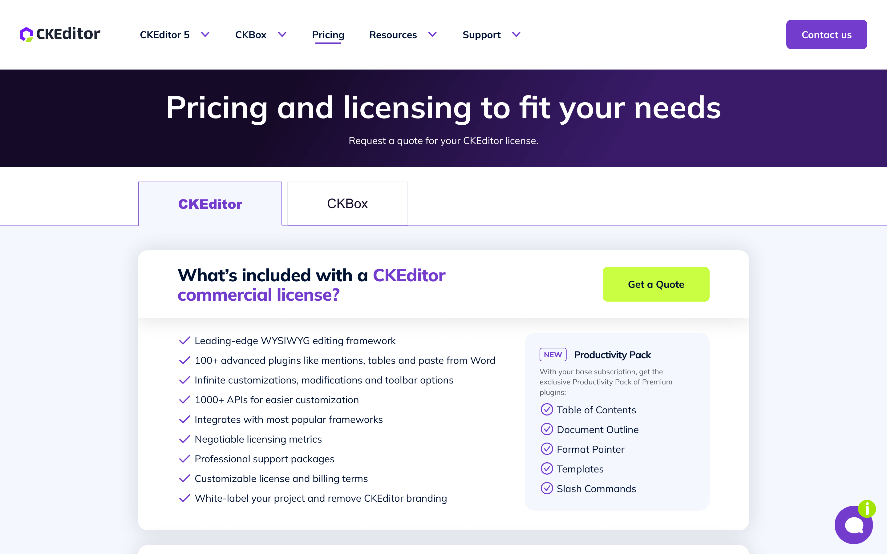 CKEditor’s Pricing