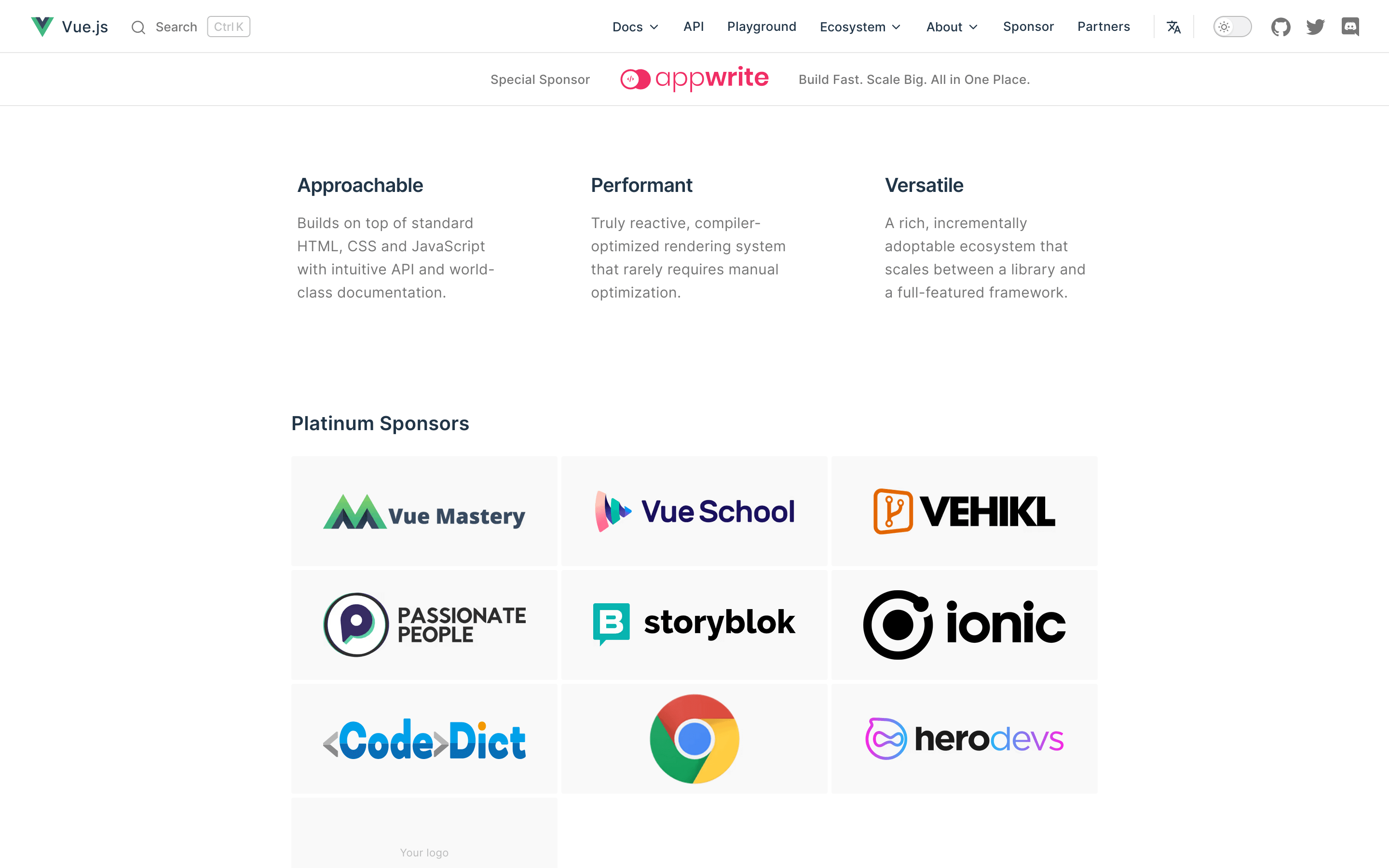 Vue’s Sponsors